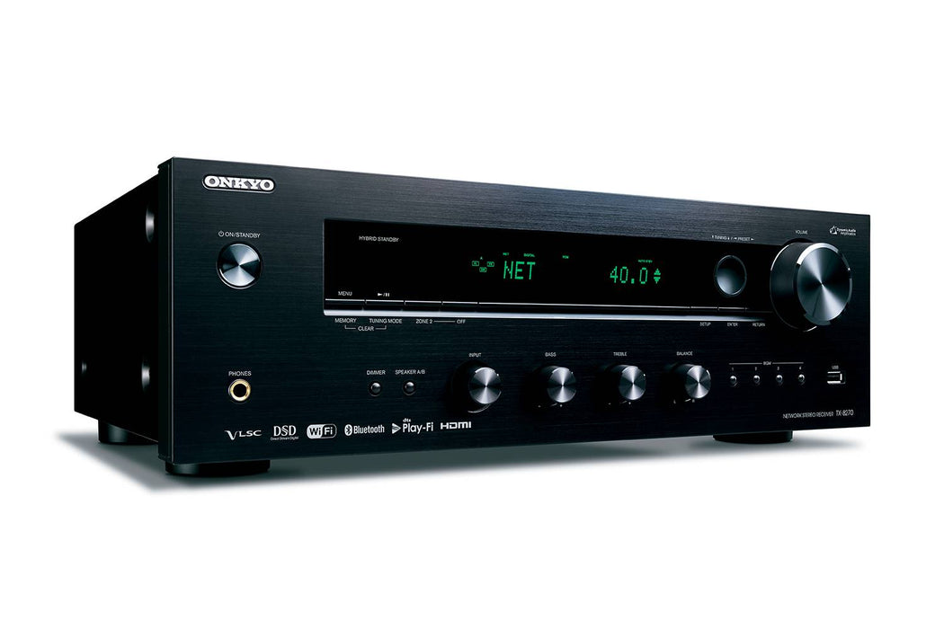 genert Se internettet Skraldespand Onkyo TX-8270 Stereo Receiver with Bluetooth, Wifi, and HDMI — Just Audio