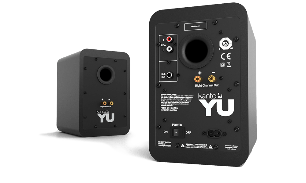 Kanto YU Powered desktop stereo speaker system with Bluetooth®